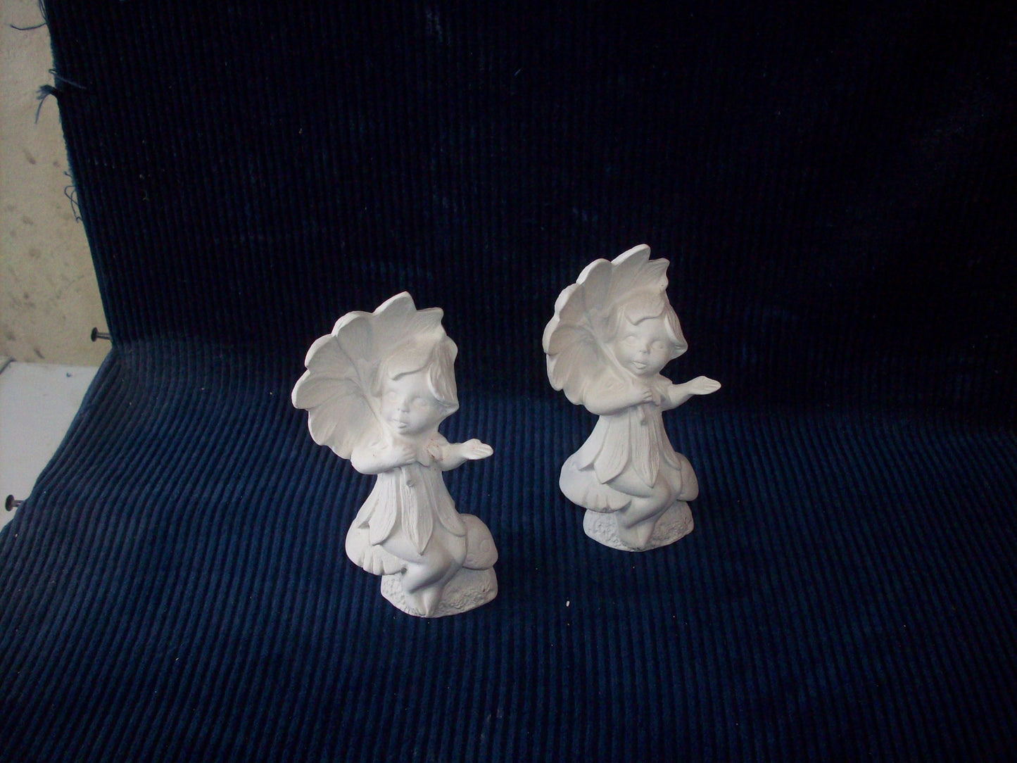 Ceramic Ready To Paint Set of Two Sunflower Fairy's