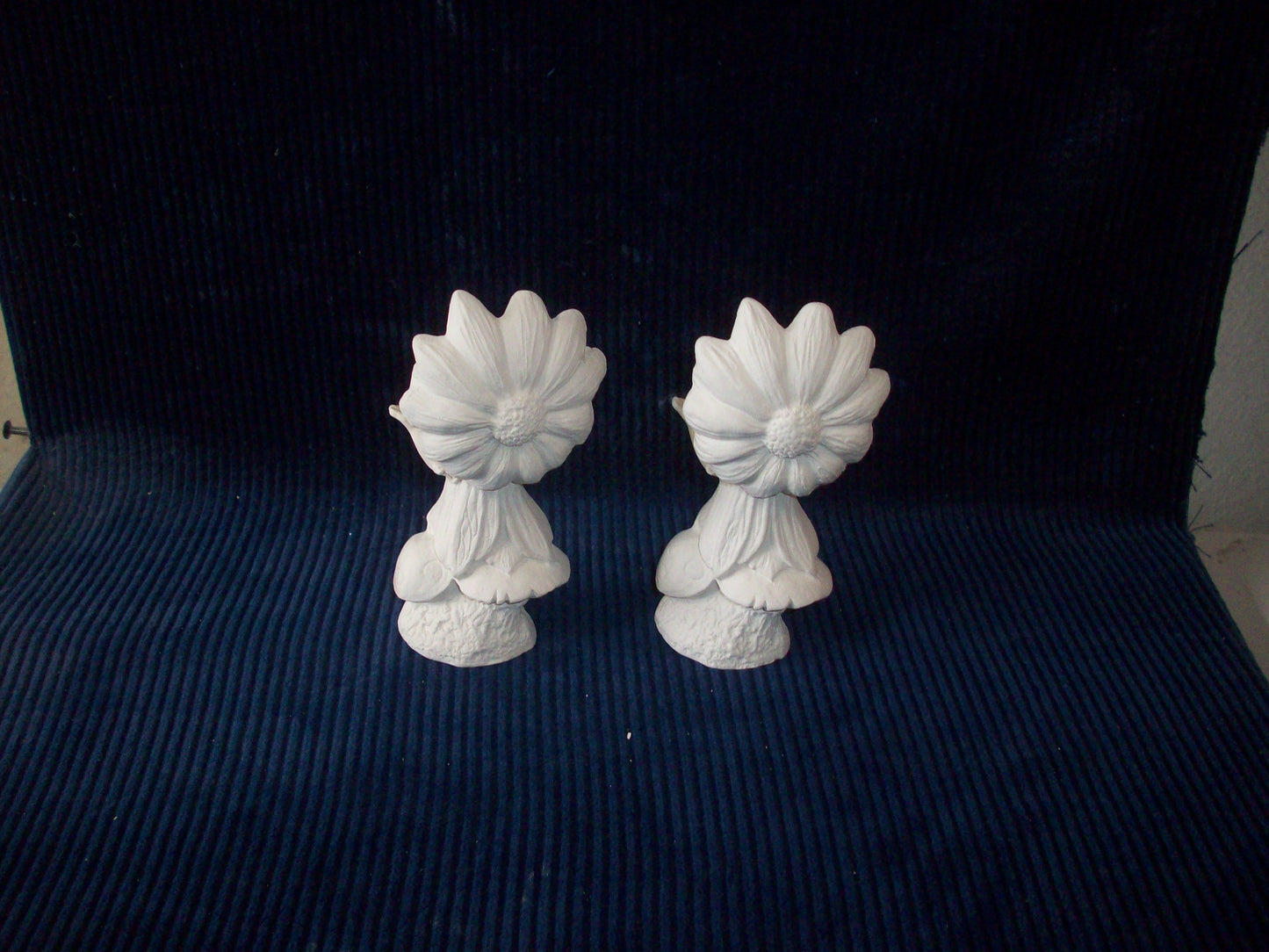 Ceramic Ready To Paint Set of Two Sunflower Fairy's