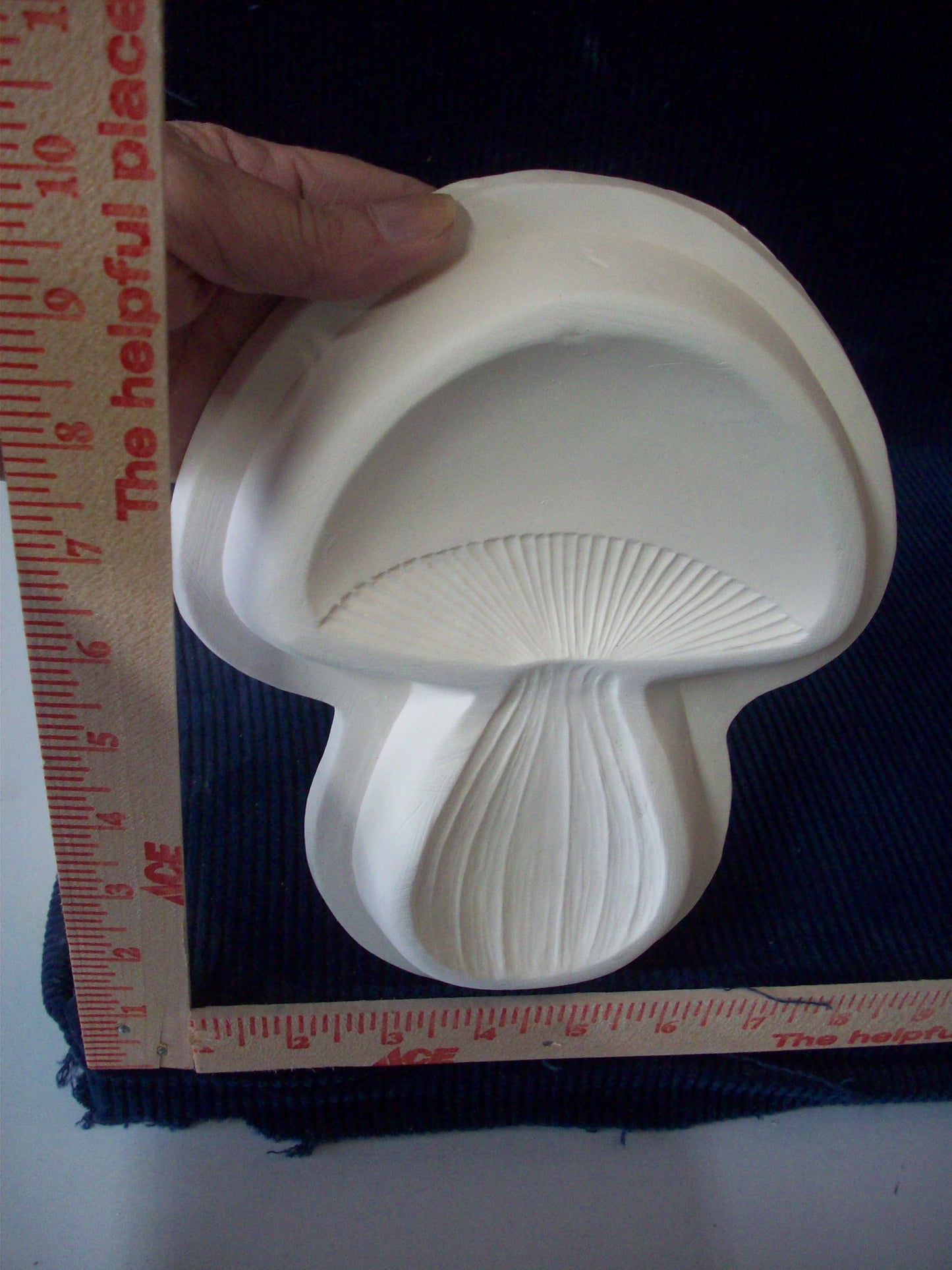 Ceramic Ready To Paint Mushroom Spoon Rest