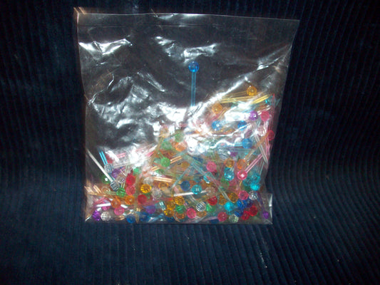 100 Count of Assorted Color Small Pin Bulbs