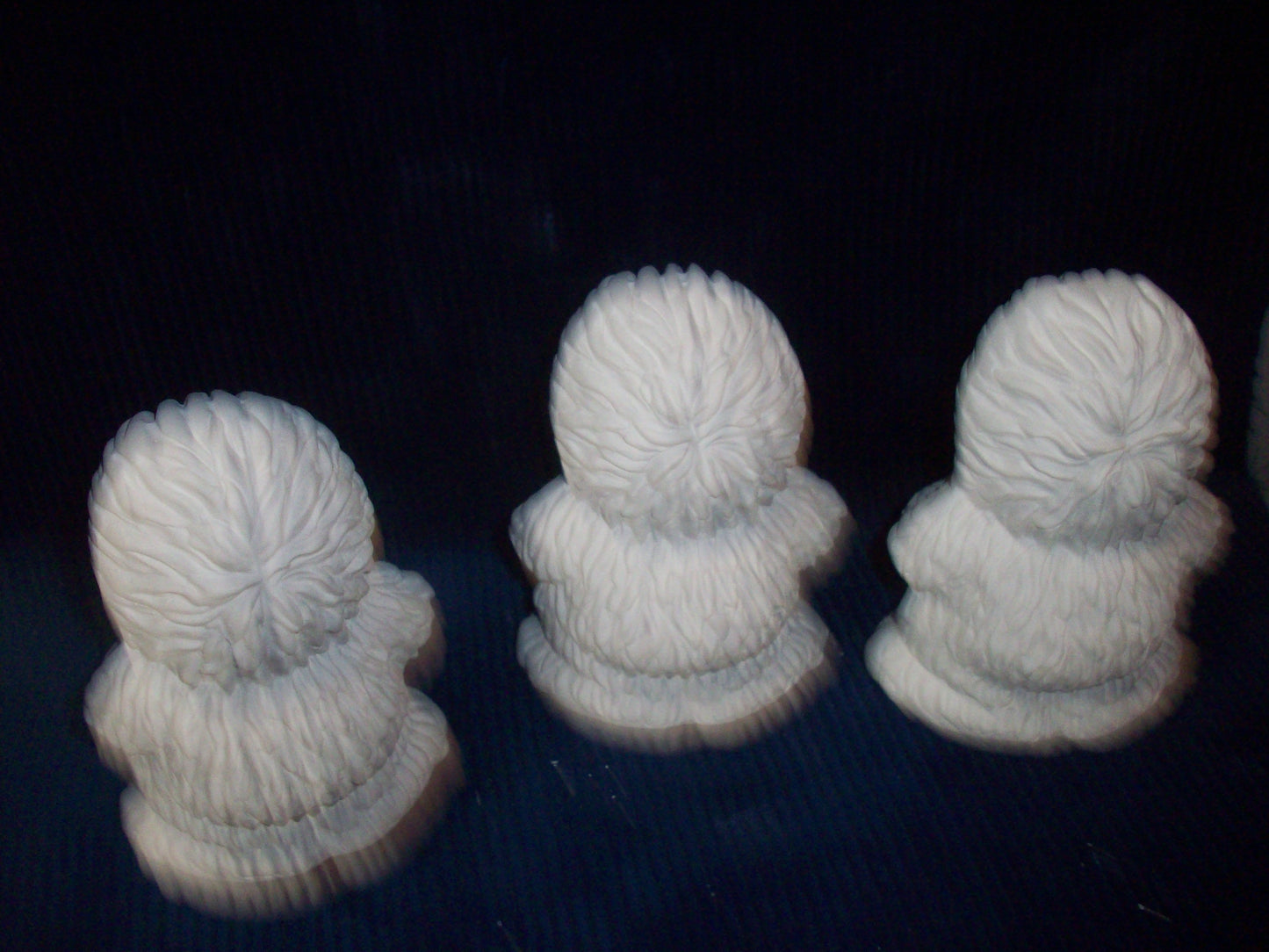 Ceramic Ready To Paint Yeti Set of Three Holding a Star