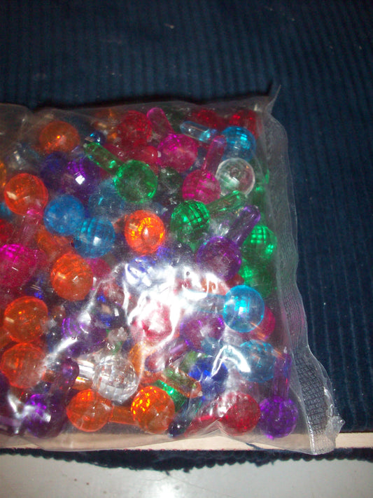 100 Count of Assorted Color Large Globe Bulbs