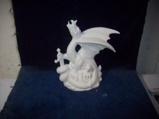 Ceramic Ready To Paint Warlord Dragon Fantasy Mystical