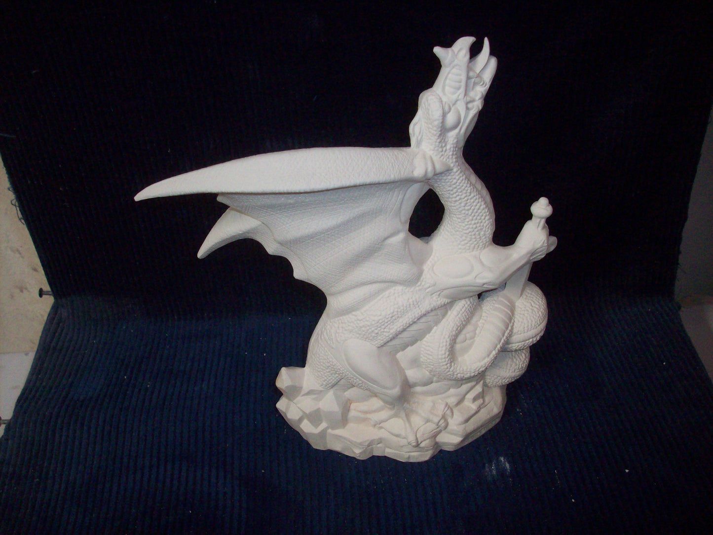 Ceramic Ready To Paint Warlord Dragon Fantasy Mystical