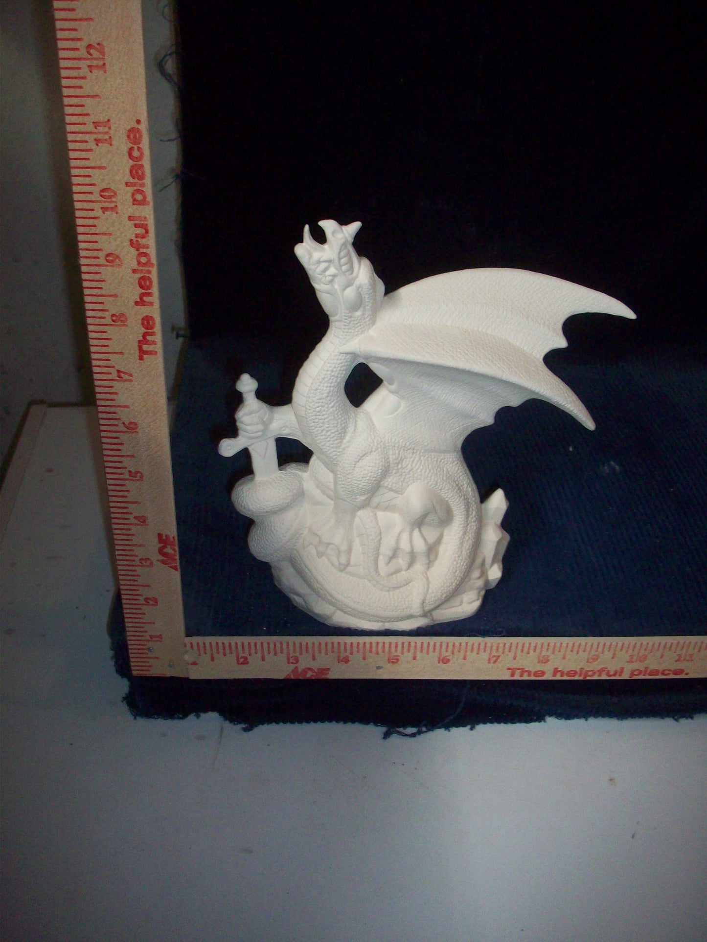 Ceramic Ready To Paint Warlord Dragon Fantasy Mystical