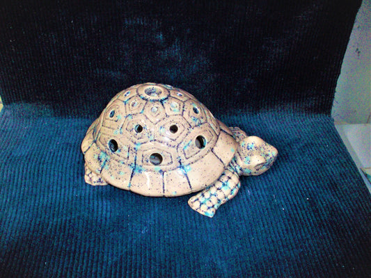 Ceramic Glazed Northern Lights Turtle