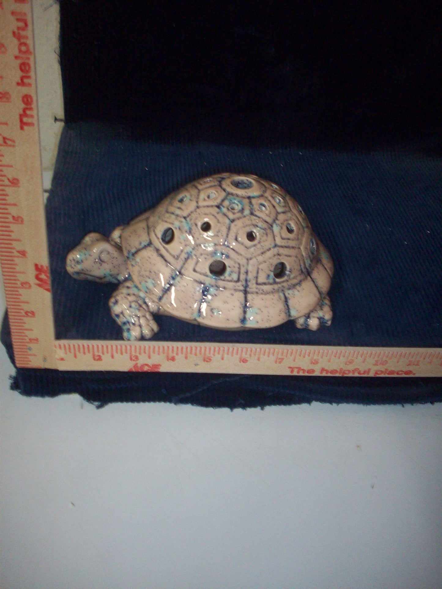 Ceramic Glazed Northern Lights Turtle