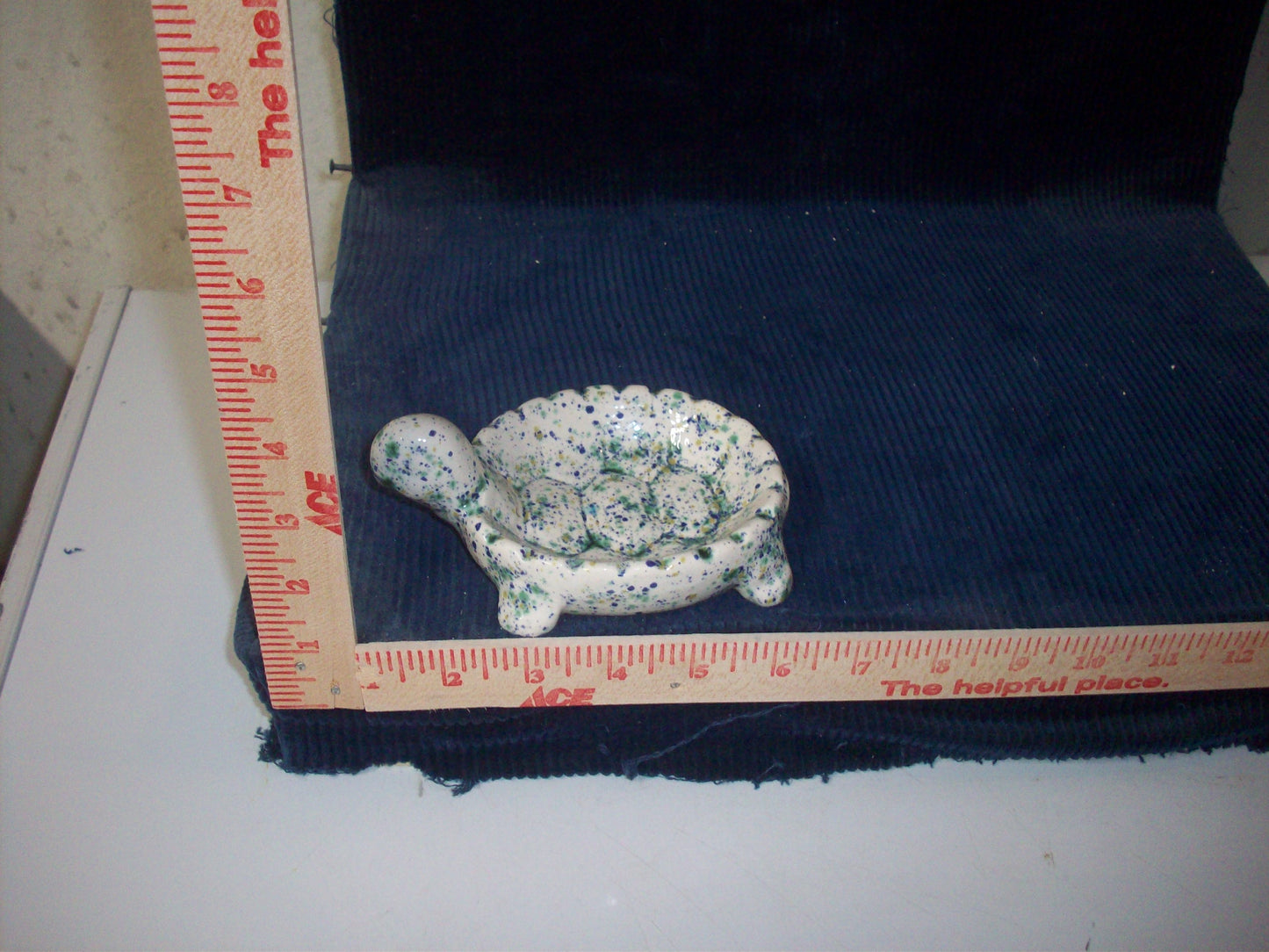 Ceramic Glazed Seawind Turtle Soap Dish