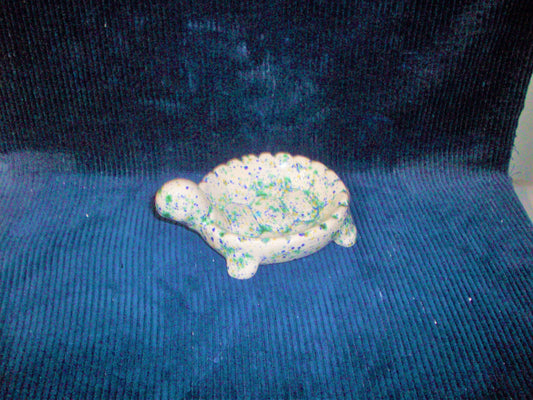 Ceramic Glazed Seawind Turtle Soap Dish