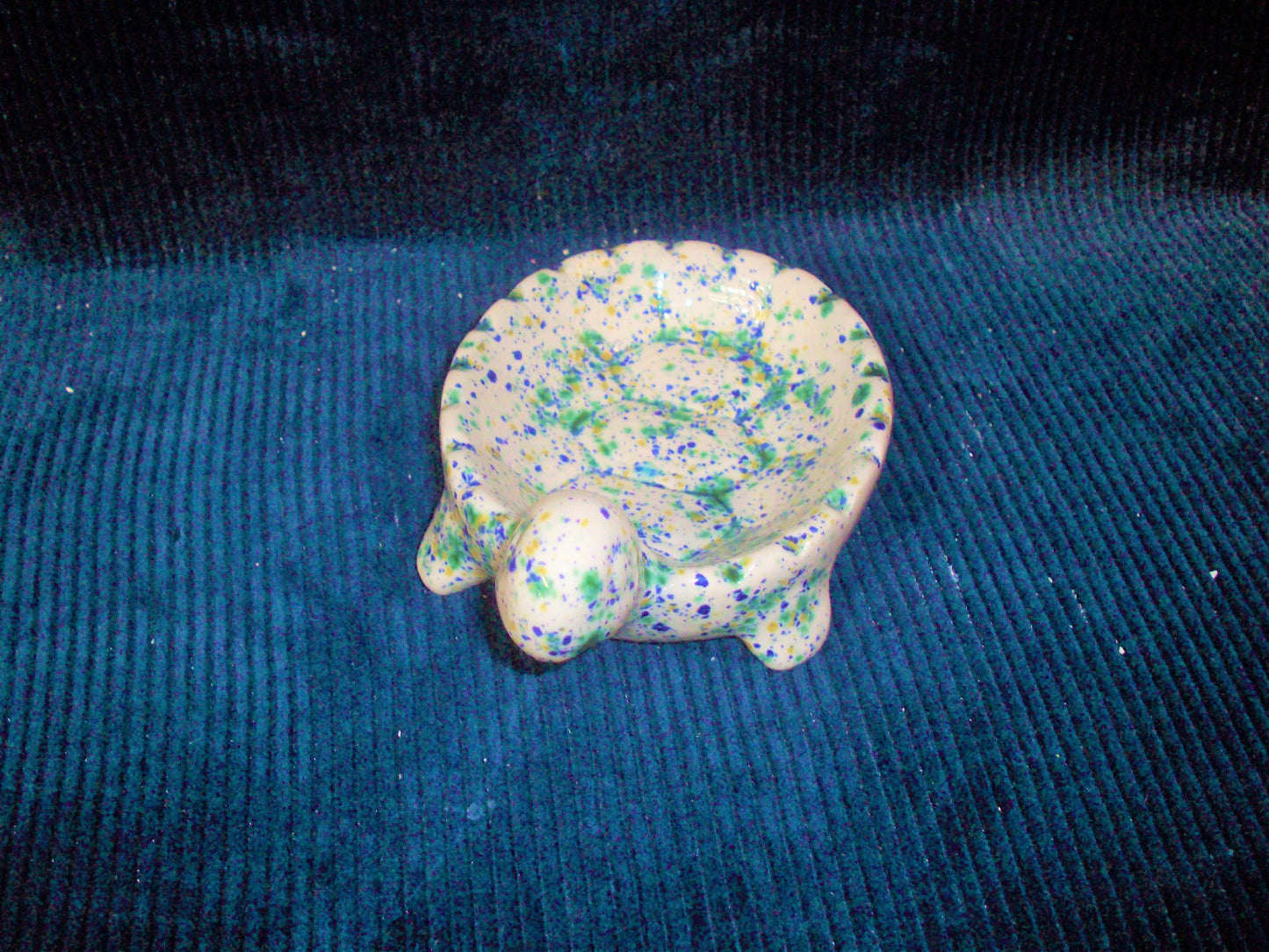 Ceramic Glazed Seawind Turtle Soap Dish