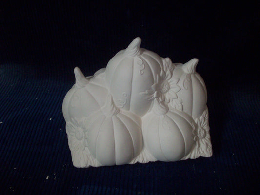 Ceramic Ready To Paint Pumpkin's with Sunflower's Large Truck Insert