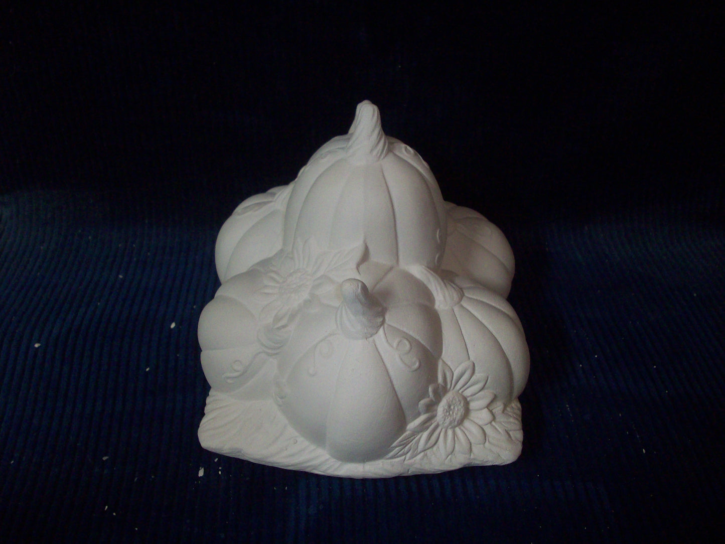 Ceramic Ready To Paint Pumpkin's with Sunflower's Large Truck Insert