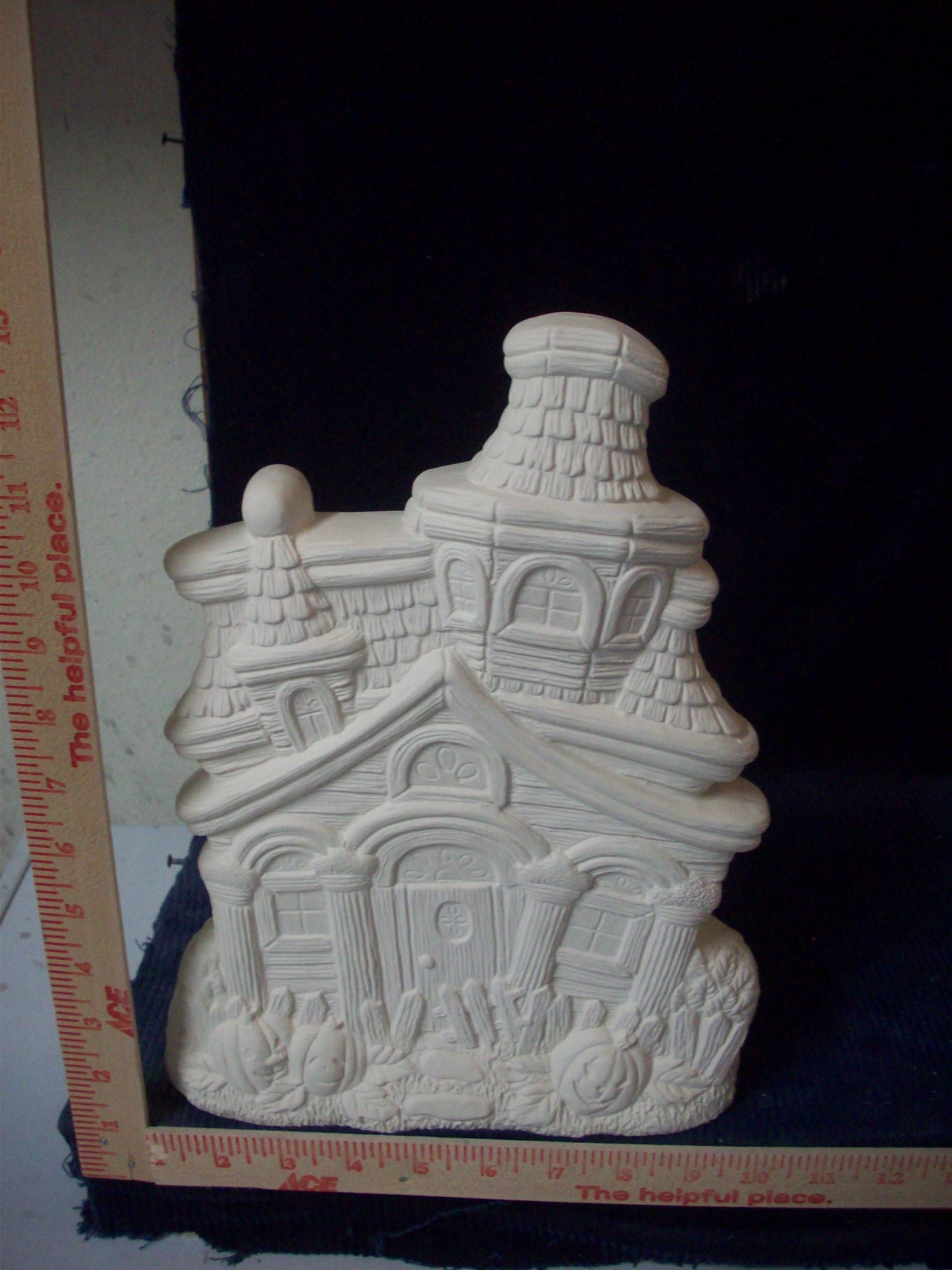 Ceramic Ready To Paint Haunted House Mansion