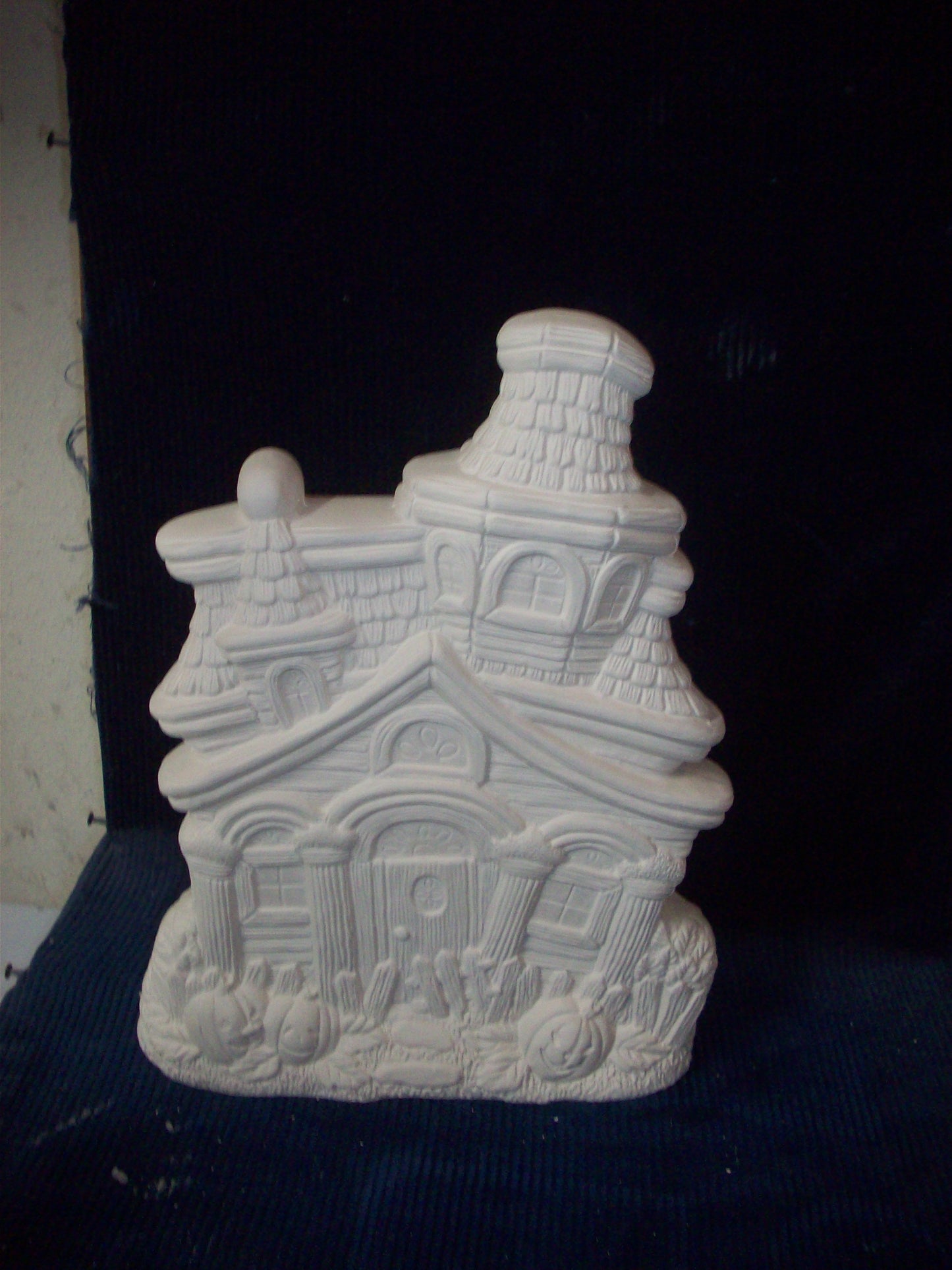 Ceramic Ready To Paint Haunted House Mansion