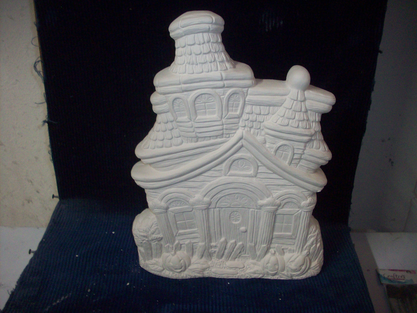 Ceramic Ready To Paint Haunted House Mansion