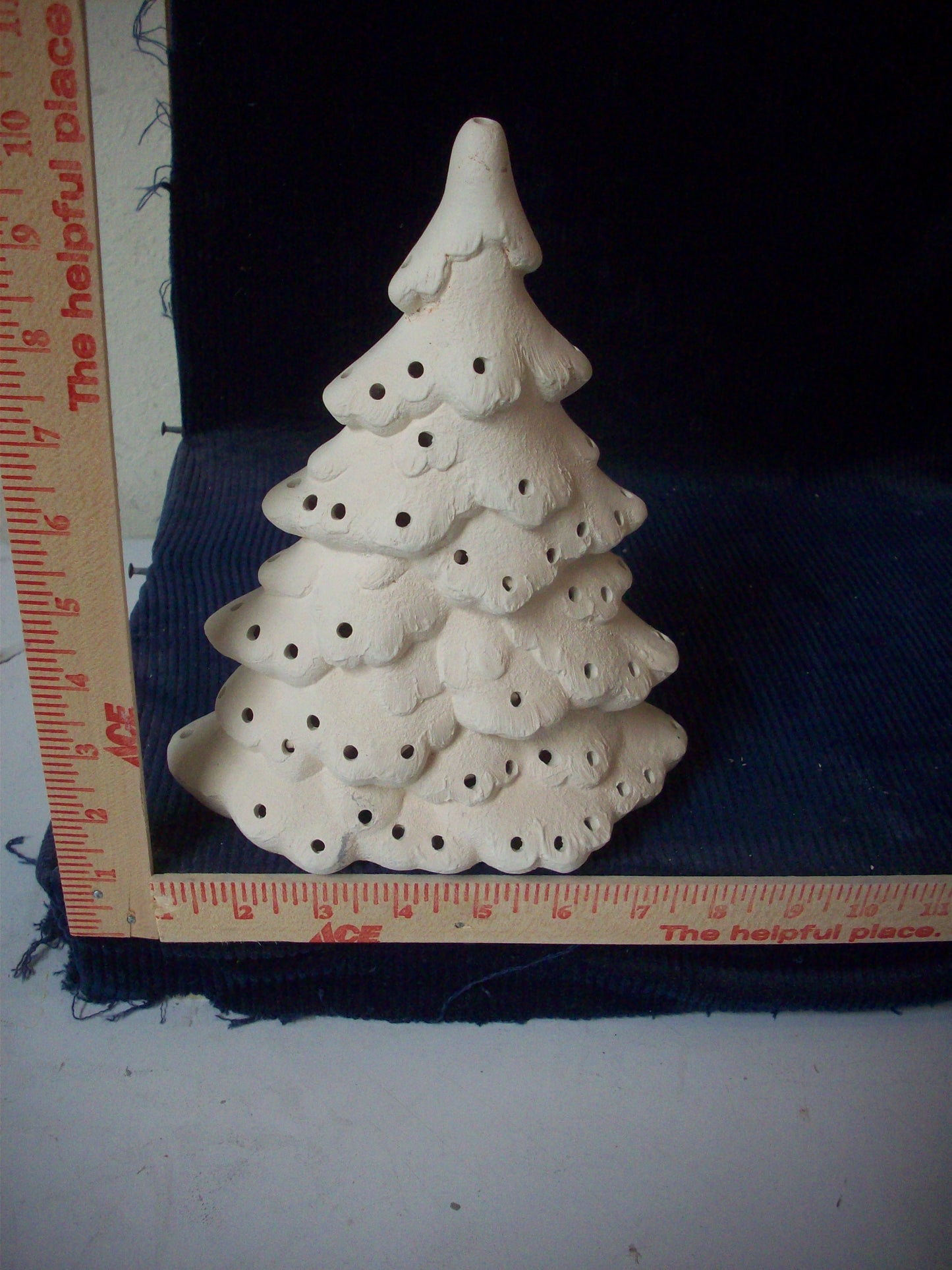 Ceramic Ready To Paint Dripping Christmas Tree without base