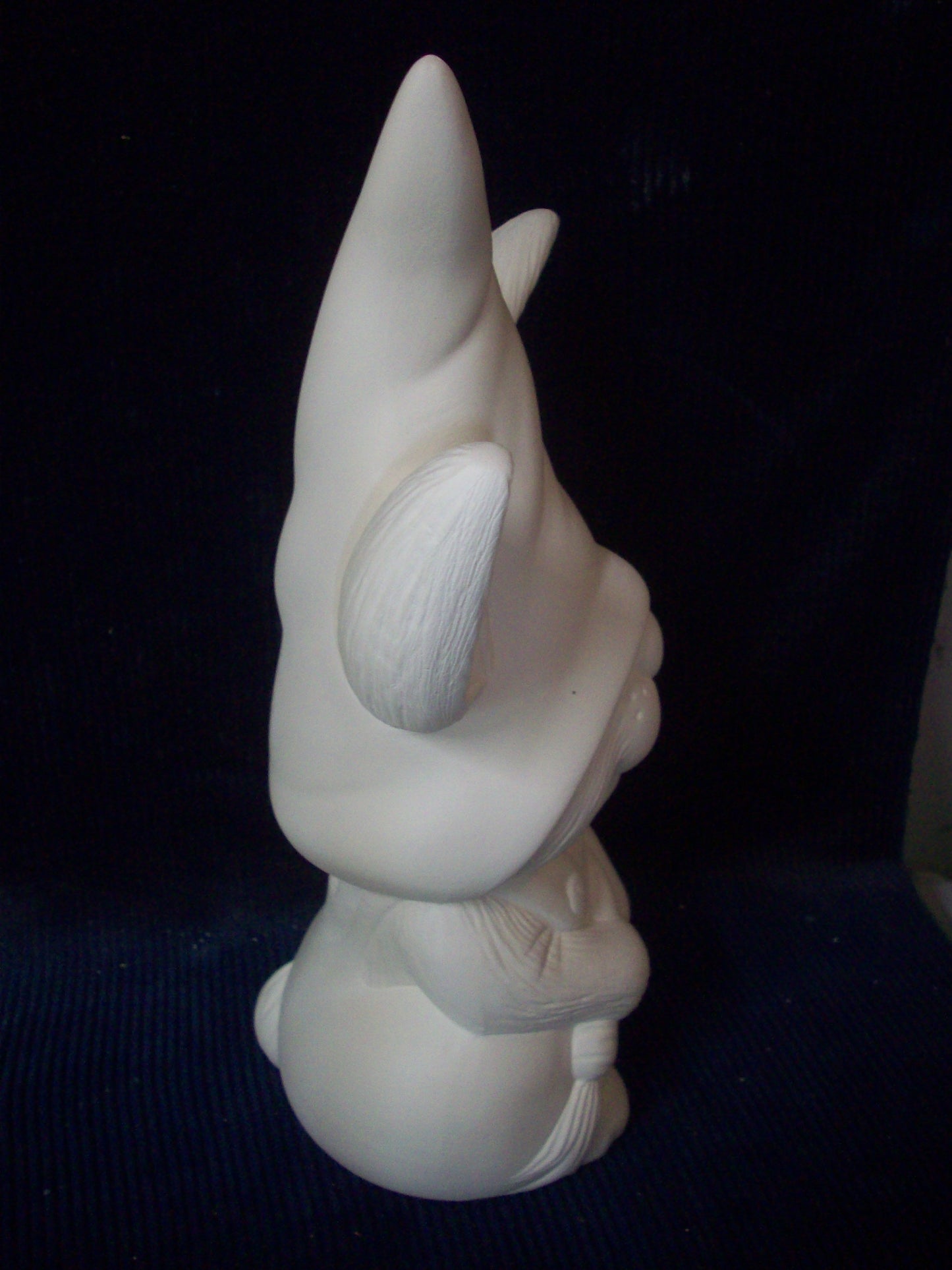 Ceramic Ready To Paint Bunny Gnome with Carrot