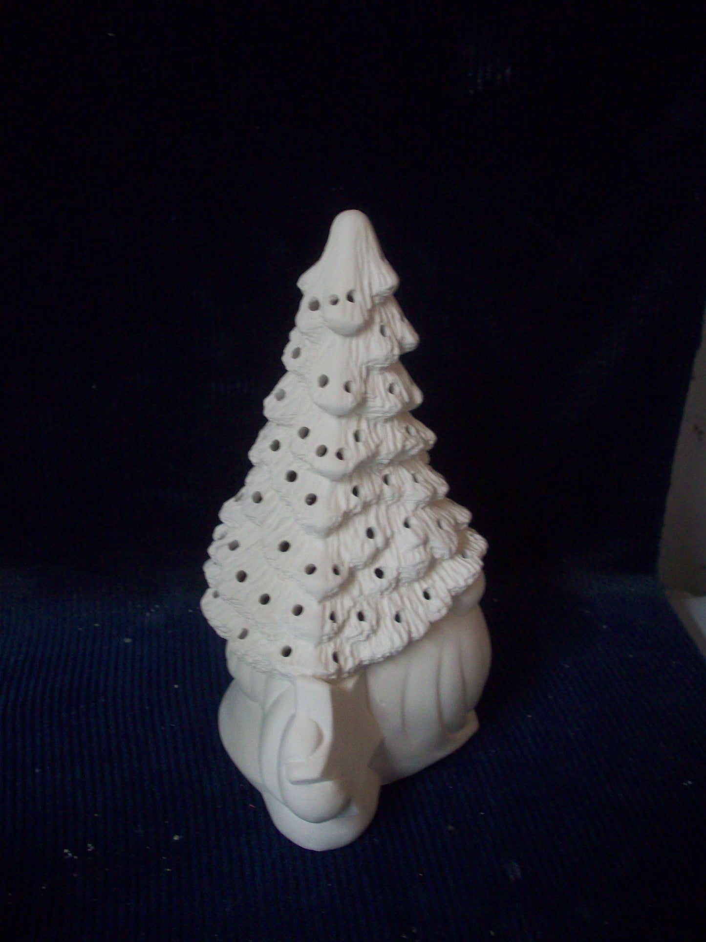 Ceramic Ready To paint Christmas Tree Gnome