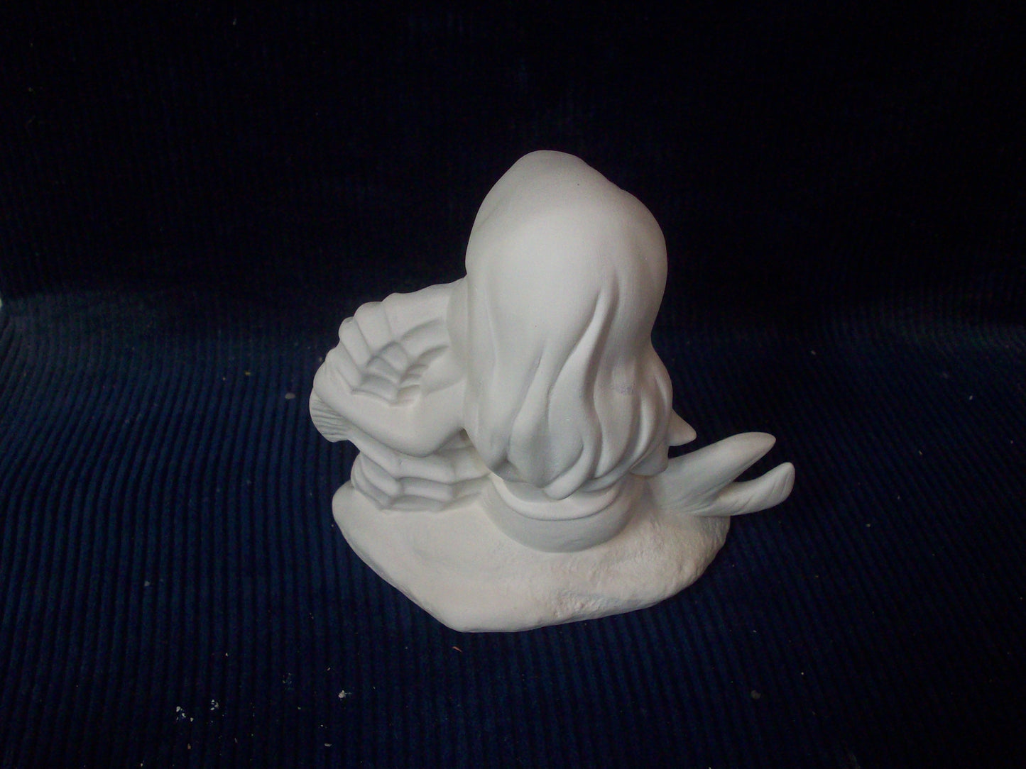 Ceramic Ready To Paint Mermaid with Sea Horse