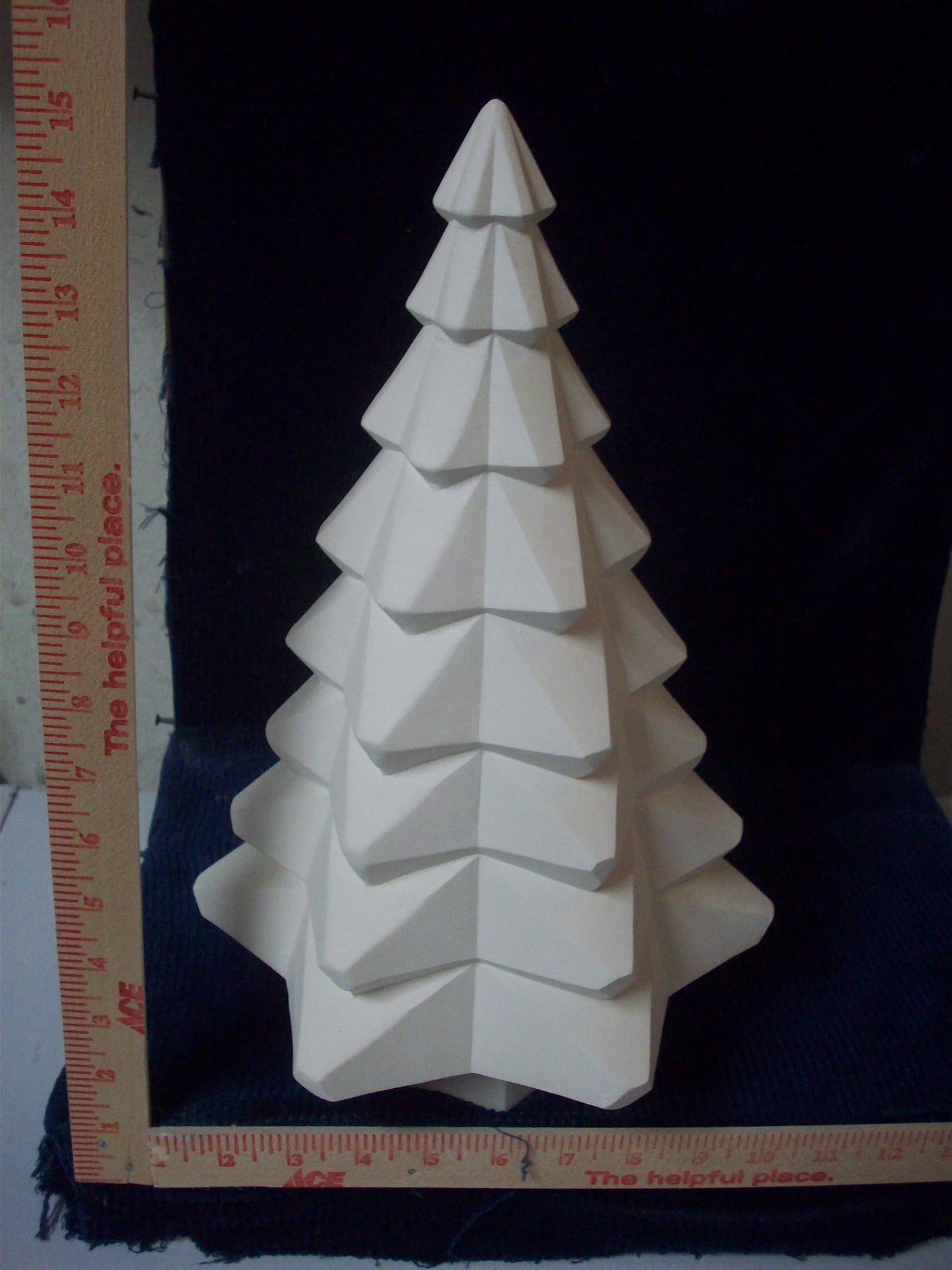 Ceramic Ready to Paint Faceted Tree with Base