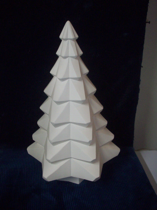 Ceramic Ready to Paint Faceted Tree with Base