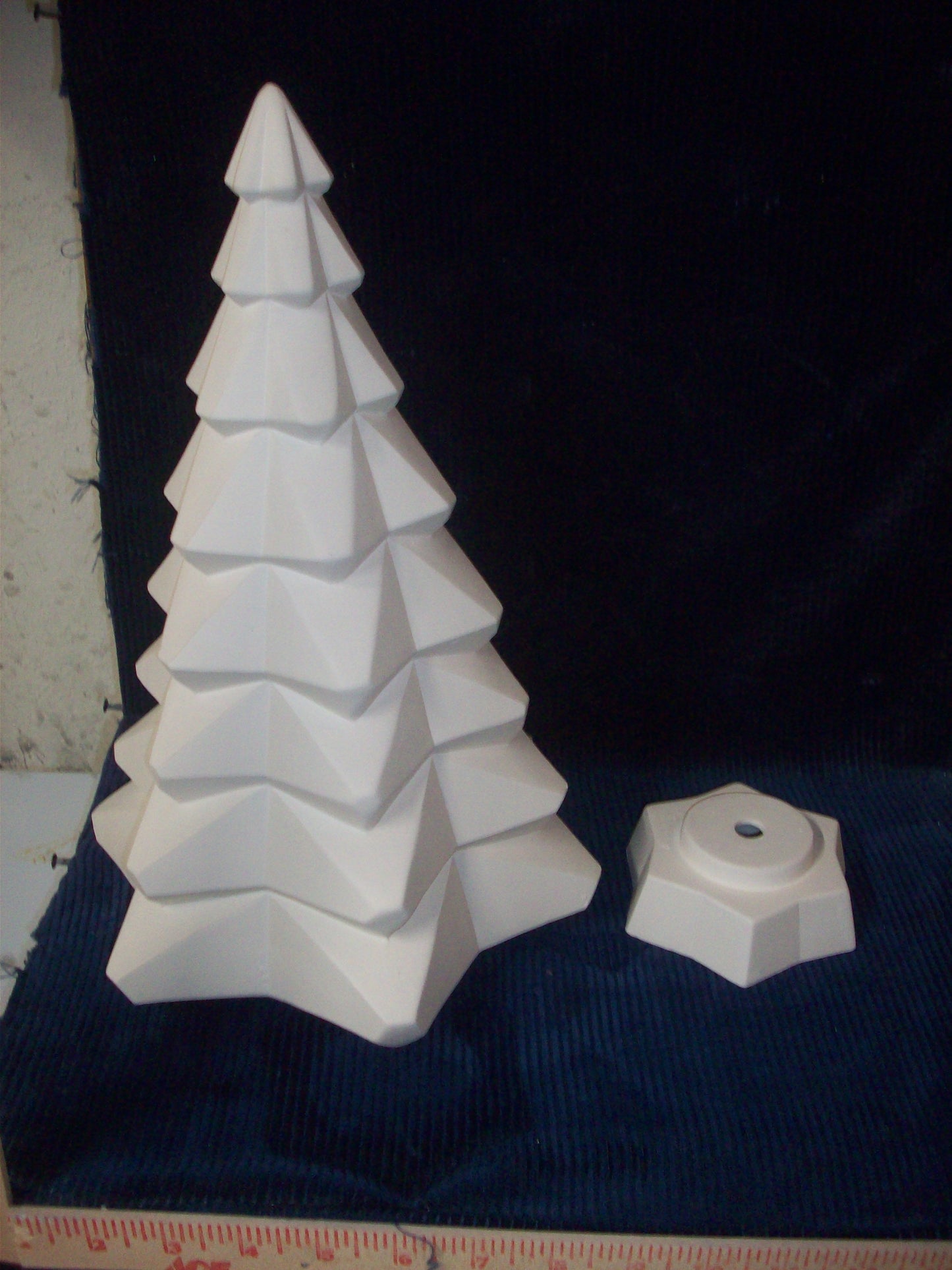 Ceramic Ready to Paint Faceted Tree with Base