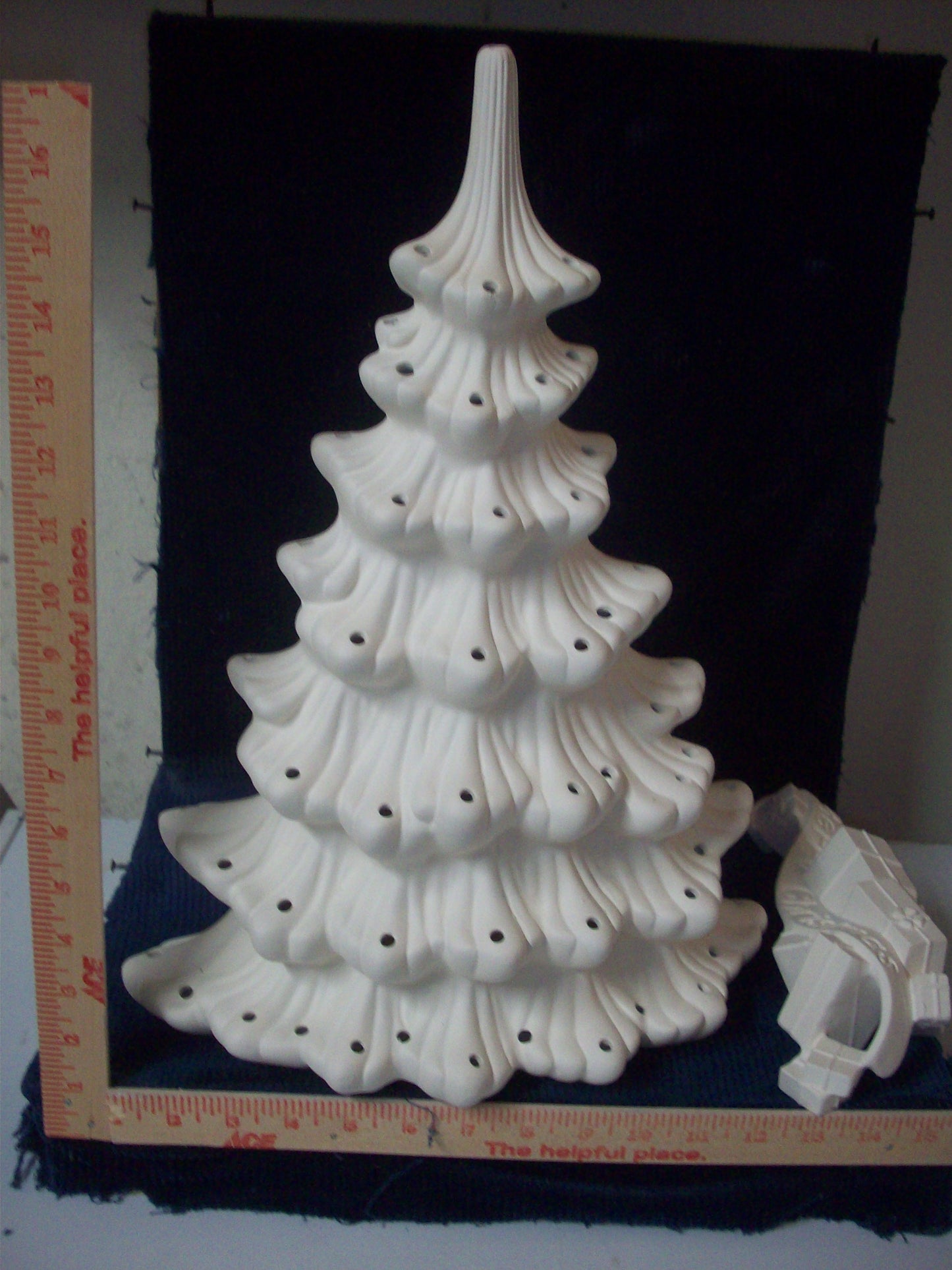 Ceramic ready to paint Merry Christmas Large Window Tree