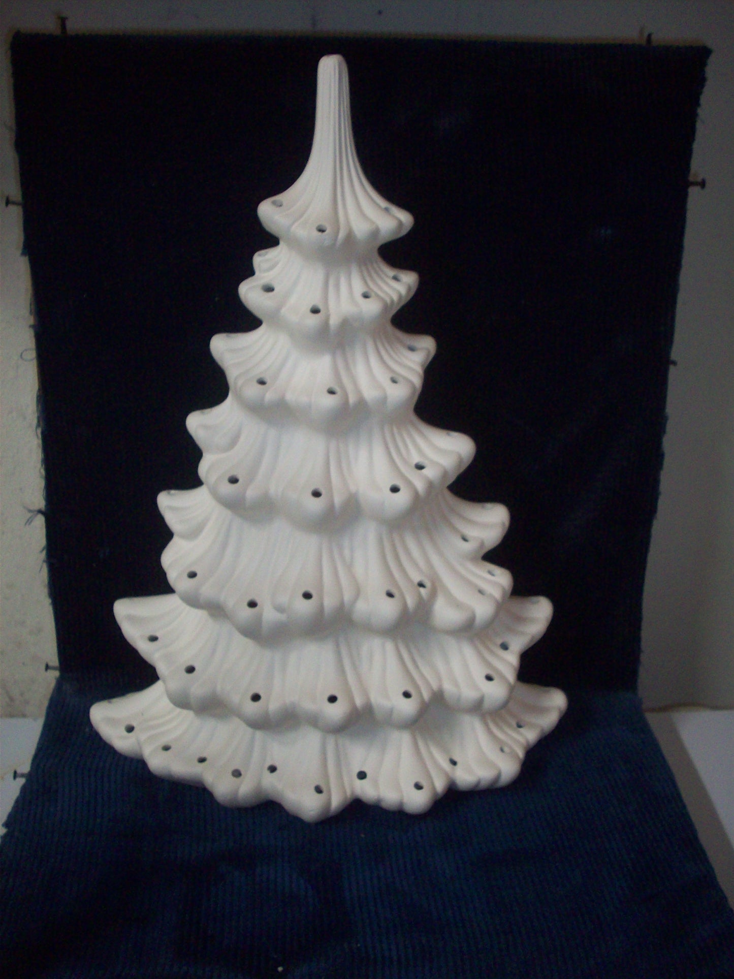 Ceramic ready to paint Merry Christmas Large Window Tree