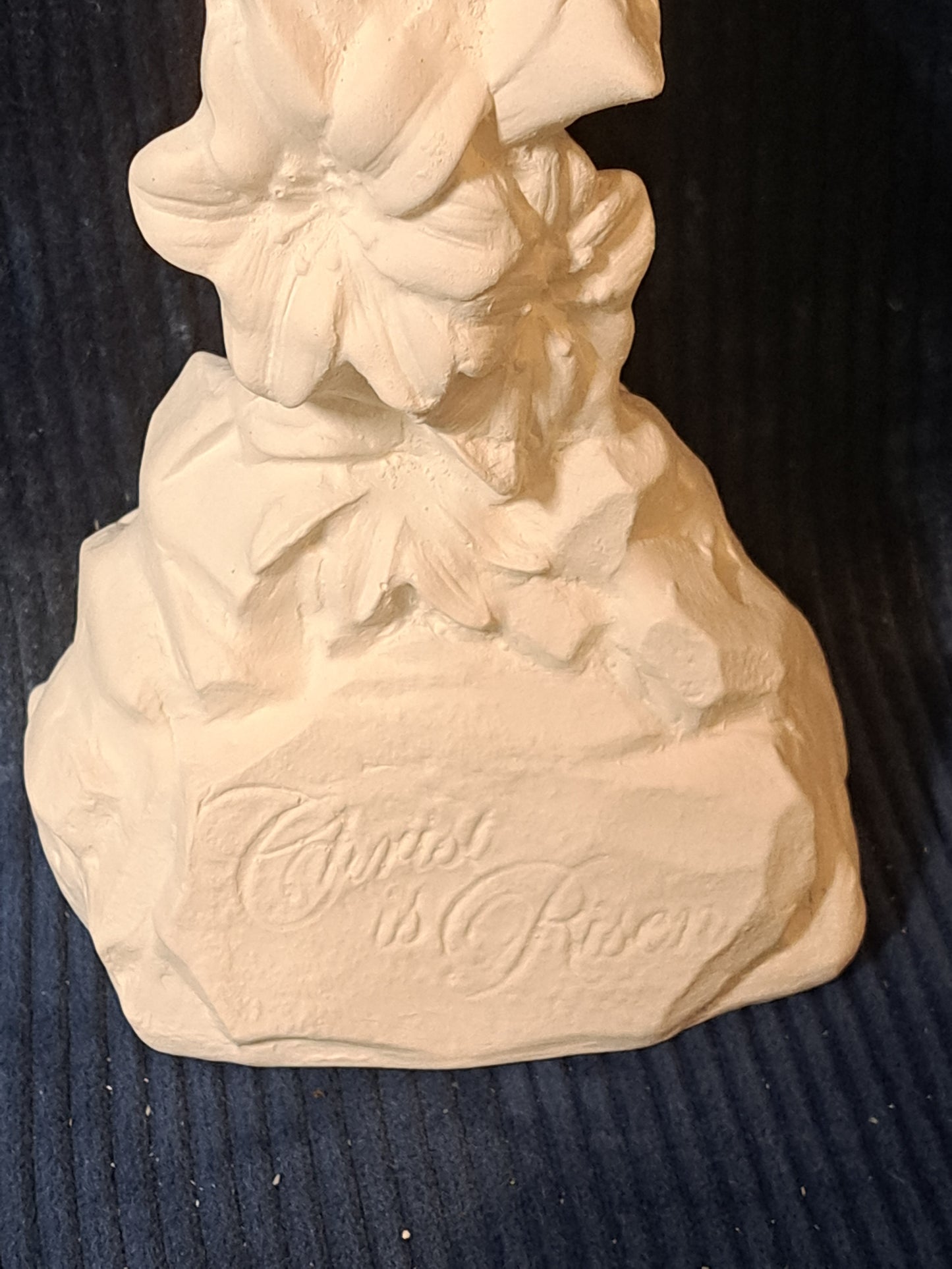 Ceramic Ready To Paint He Has Risen Cross