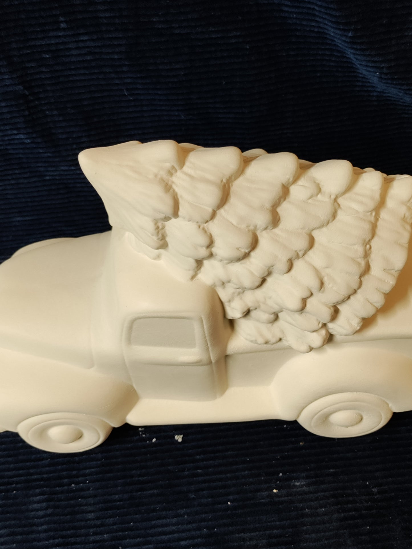 Ceramic ready to paint truck with tree