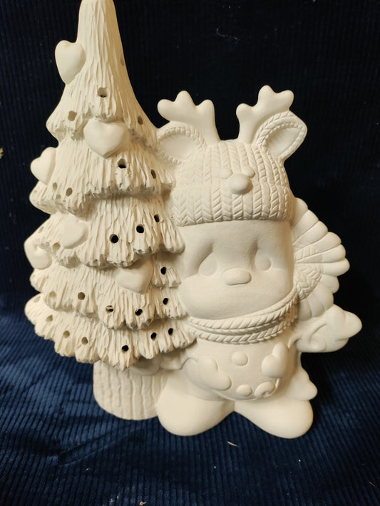 Ready to Paint Sweet Love Snowman Tree