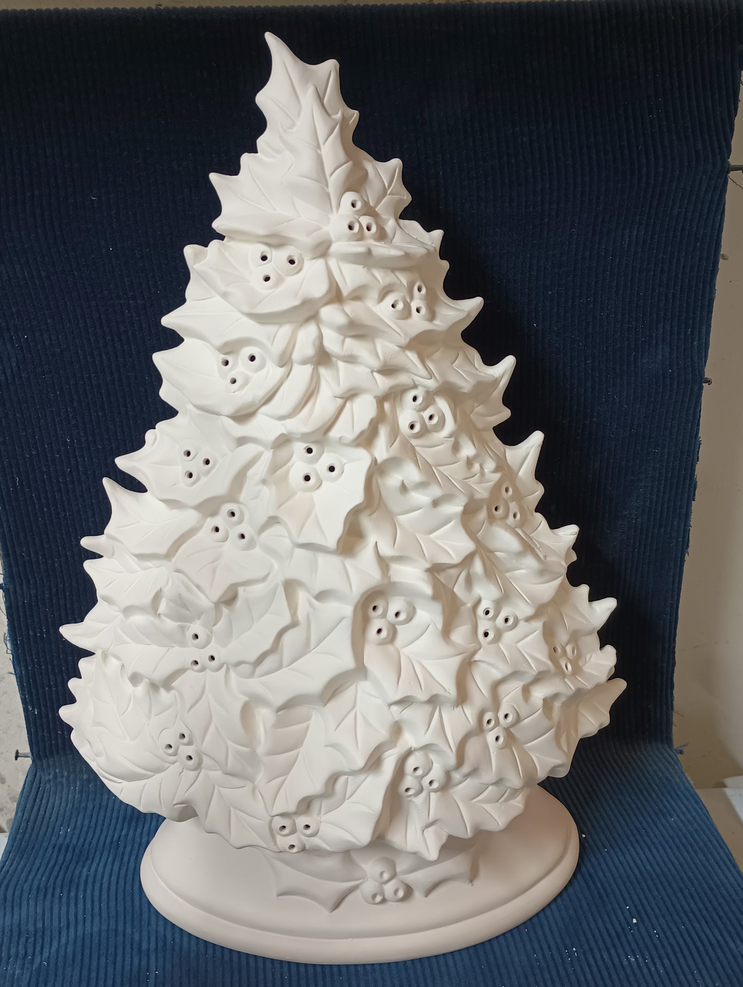 Ceramic Ready To Paint Large Holly Tree