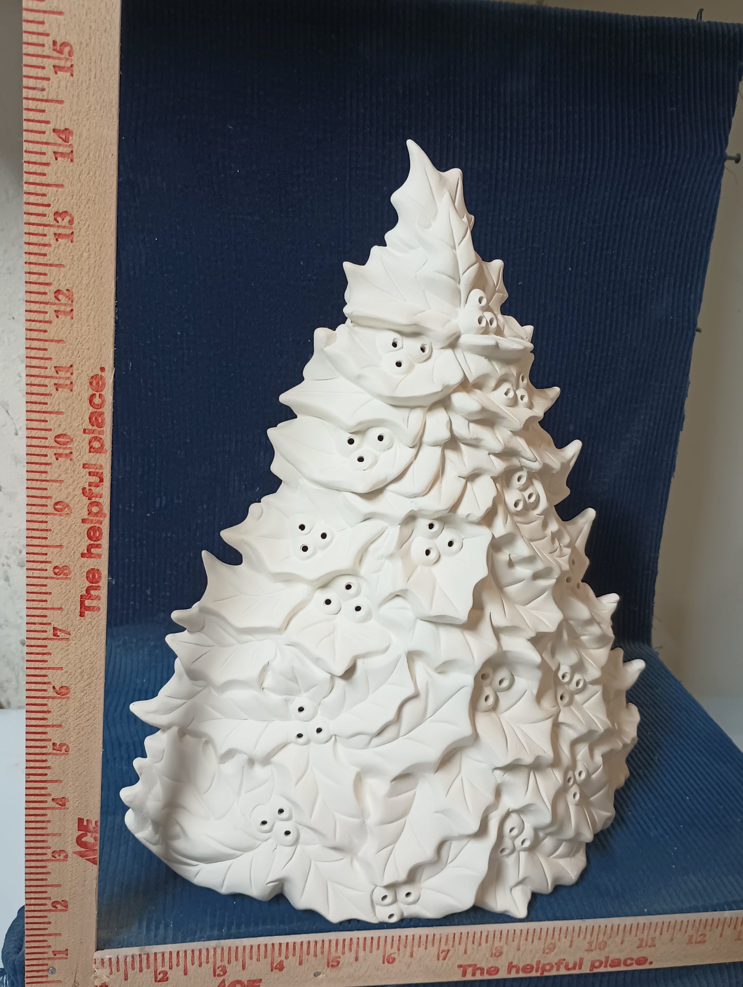 Ceramic Ready To Paint Large Holly Tree