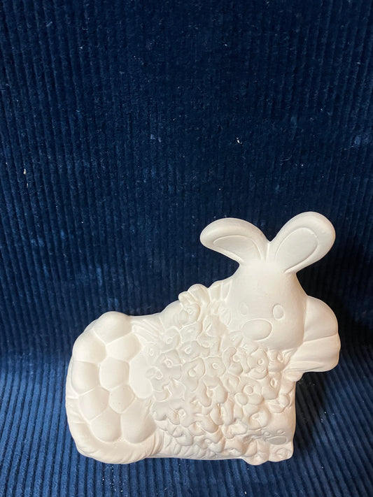 Ceramic Ready To Paint Easter Bunny Truck Insert