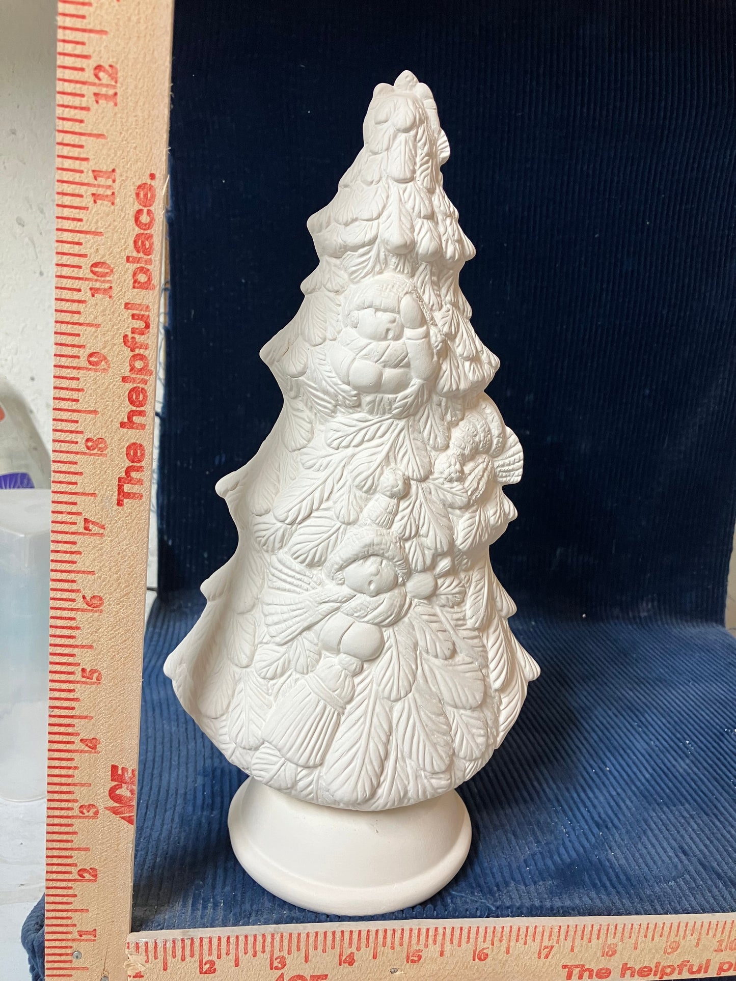 Ceramic Ready To Paint Snowman Tree