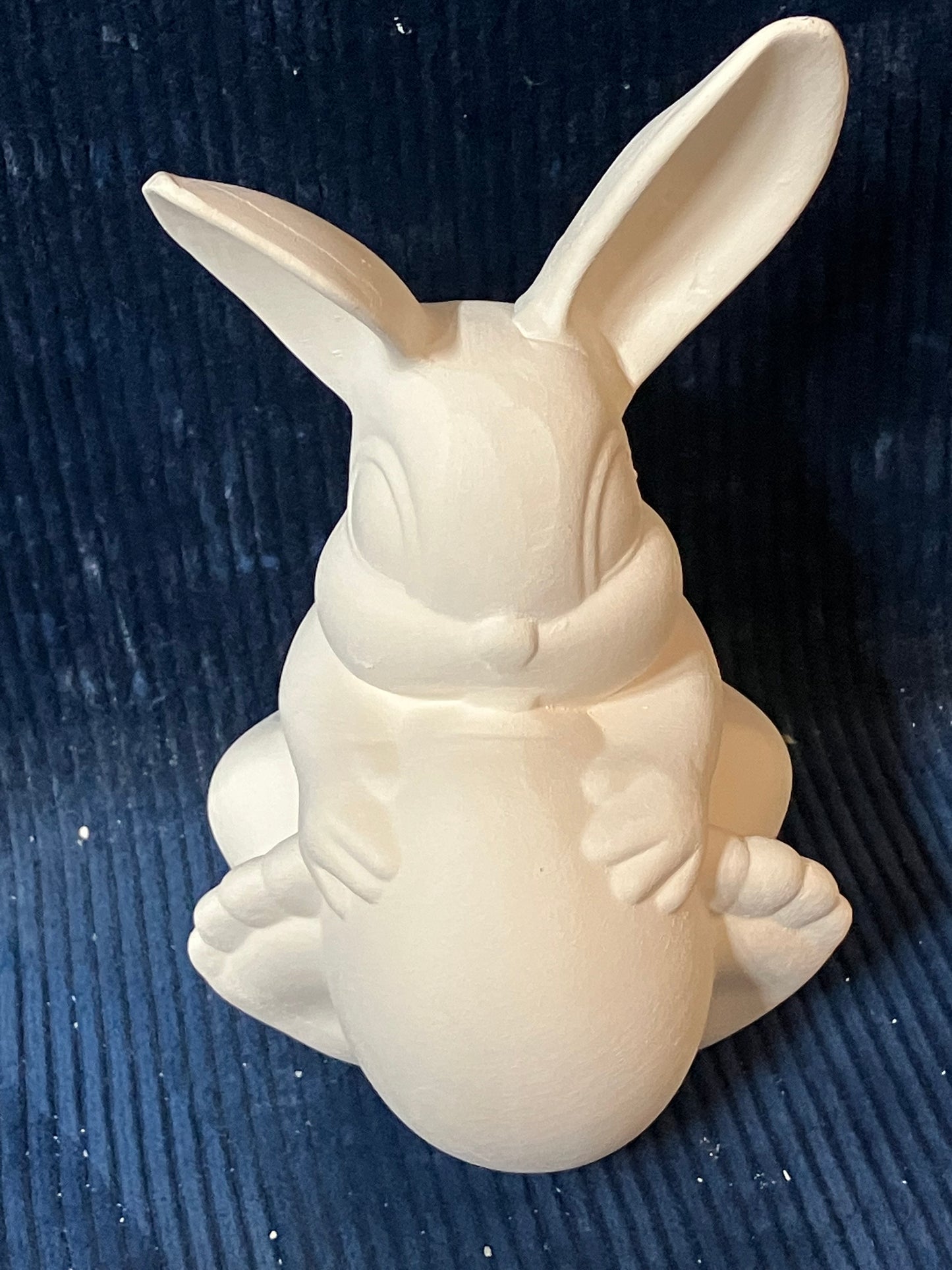 Ceramic Ready To Paint Bunny Holding Egg