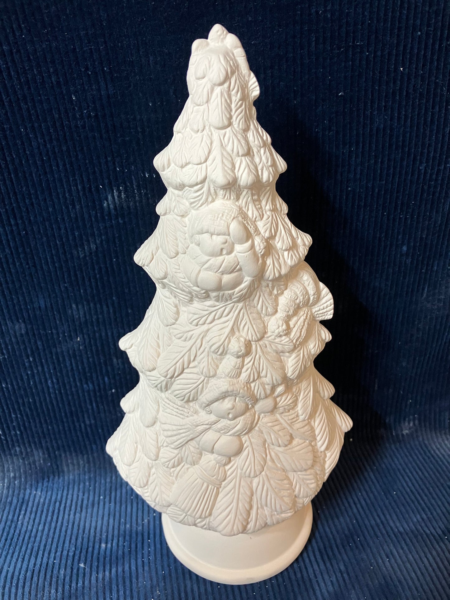 Ceramic Ready To Paint Snowman Tree