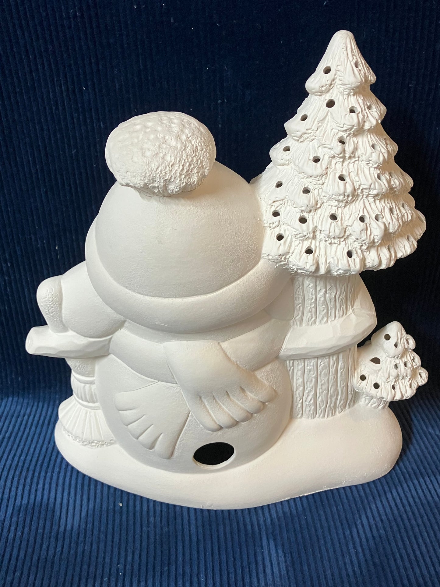 Ceramic Ready To Paint Toasty Snowman Retreat