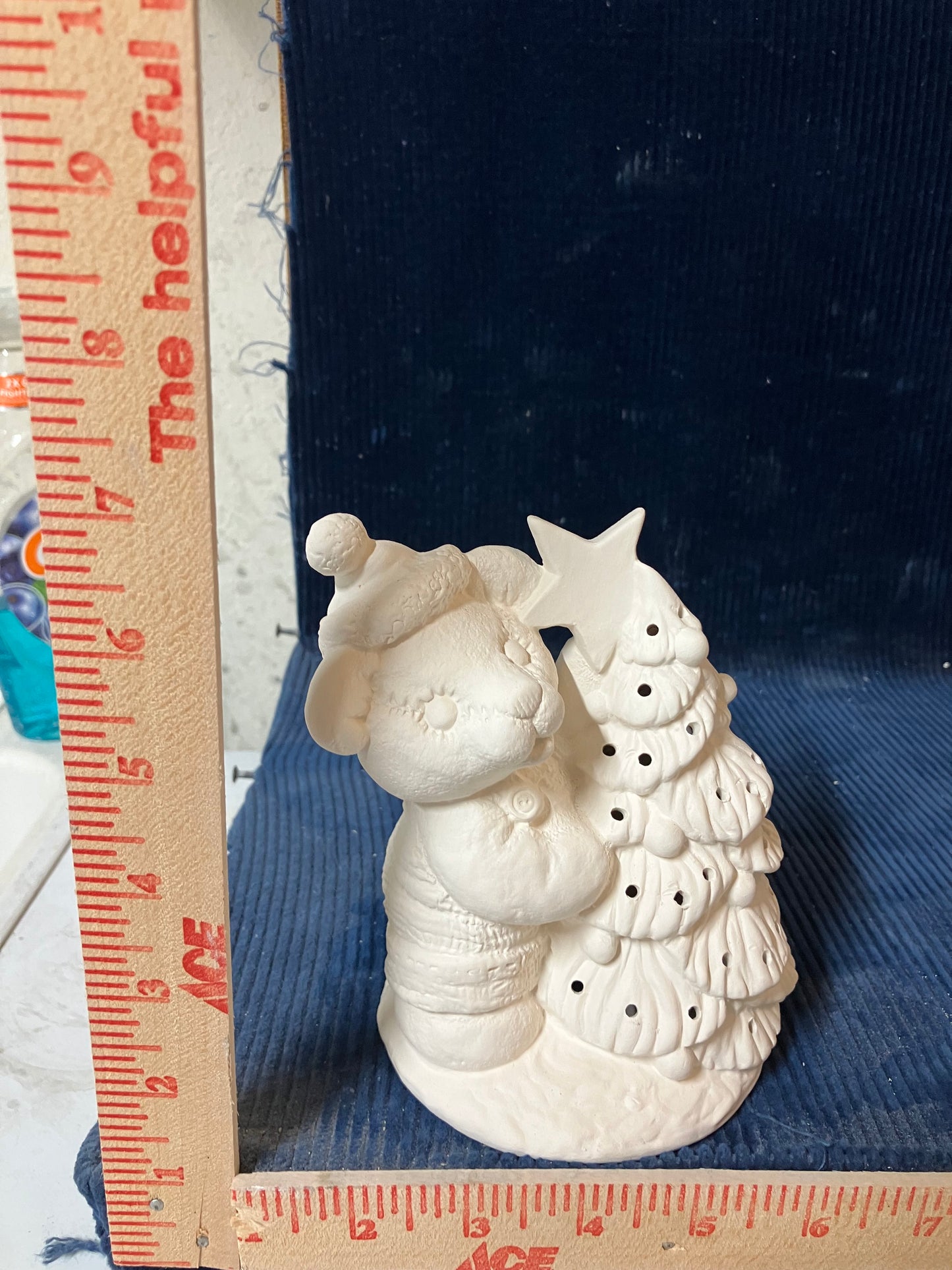 Ceramic Ready To Paint Teddy Bear Tree Hugger