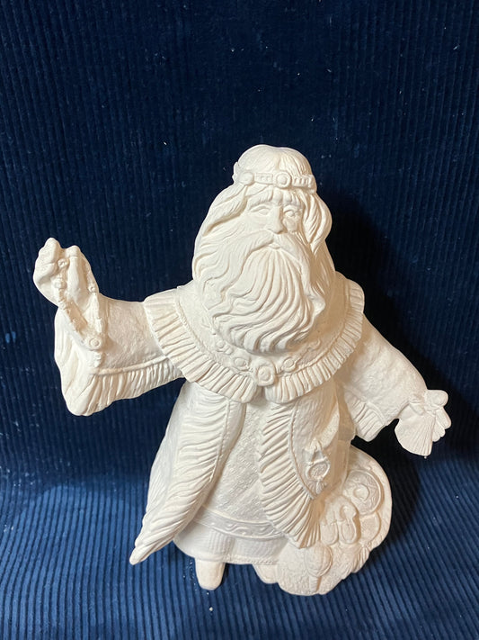 Ceramic Ready To Paint Western Style Santa