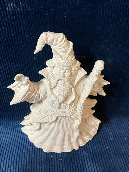 Ceramic Ready To Paint Wizard Pencil Holder